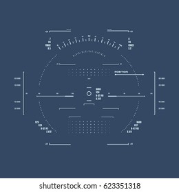 Futuristic blue virtual graphic touch user interface