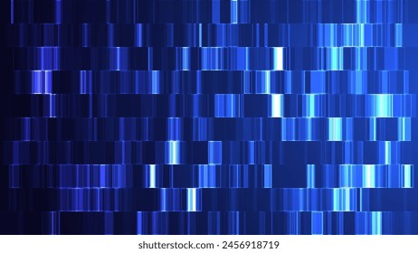 Futuristic Blueprint of Life DNA Sequence Test Visualization in the Realm of Technology. Journey into Genetics Dynamic DNA Sequence Test Vector Illustration for Science. Tech Blue Bg.