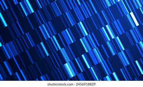 Futuristic Blueprint of Life DNA Sequence Test Visualization in the Realm of Technology. Journey into Genetics Dynamic DNA Sequence Test Vector Illustration for Science. Tech Blue Bg.