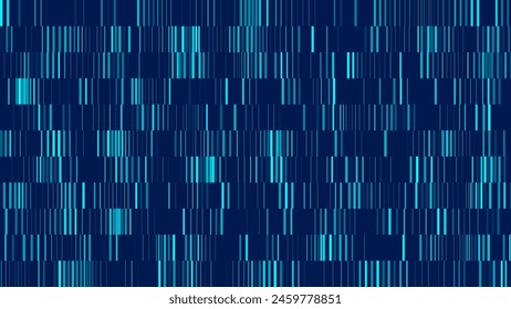 Futuristic Blueprint of Life DNA Sequence Test Visualization in the Realm of Technology. Journey into Genetics Dynamic DNA Sequence Test Vector Illustration for Science. Tech Blue Bg.