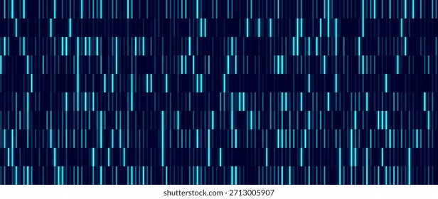 Futuristic Blueprint of Life DNA Sequence Test Visualization in the Realm of Technology. Journey into Genetics Dynamic DNA Sequence Test Vector Illustration for Science. Tech Blue Bg.