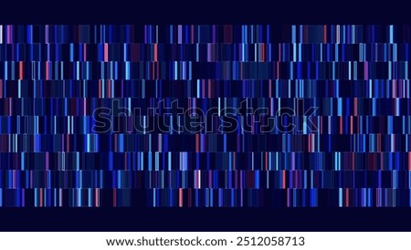 Futuristic Blueprint of Life DNA Sequence Test Visualization in the Realm of Technology. Journey into Genetics Dynamic DNA Sequence Test Vector Illustration for Science. Tech Blue Bg.