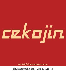 futuristic and bold alphabet font vector set