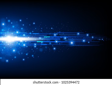 Futuristic boxes with solar flare and stars, Technology abstract and communication concept, Vector illustration. - Shutterstock ID 1025394472