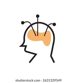 Futuristic brain with circuit connections and a light bulb, symbolizing artificial intelligence and innovative ideas.