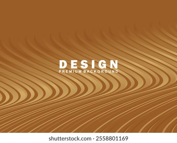Futuristic brown lines abstract background. Geometric brown lines form abstract vector background. Brown modern background.	
