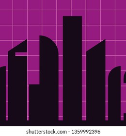 futuristic building abstract syle