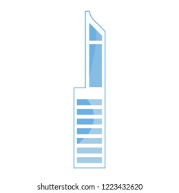 futuristic building innovation on white background