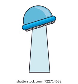 futuristic building isolated icon