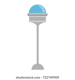 futuristic building isolated icon