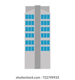 futuristic building isolated icon