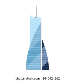 futuristic building urban tower icon