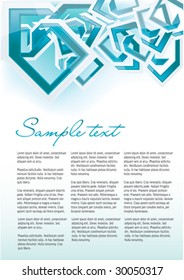 Futuristic business background with space for text. Vector illustration.