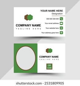 Futuristic business card design Creative and modern business card template