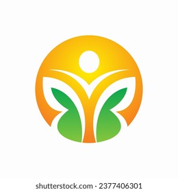 Futuristic butterfly logo vector design template
