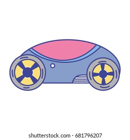 futuristic car with modern elements design
