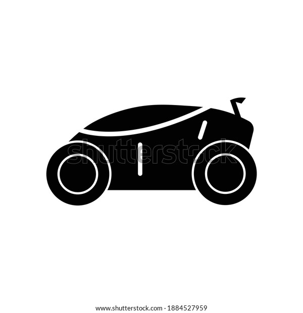 Futuristic Car technology glyph\
icon