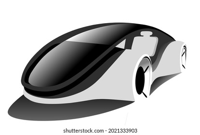 futuristic car vector.simple car vector.car icon.vector illustration future car
