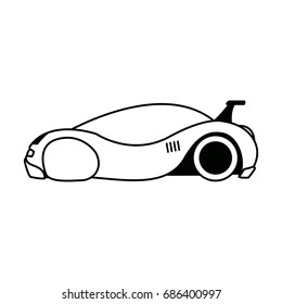 futuristic car vehicle smart autonomous side view