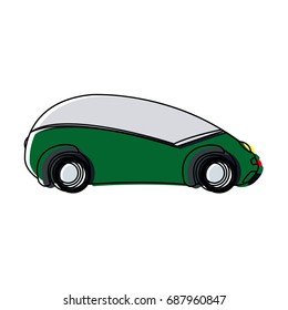 futuristic car vehicle smart autonomous side view