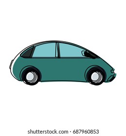 futuristic car vehicle smart autonomous side view