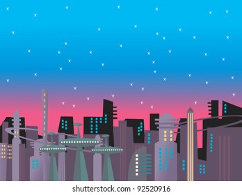 Futuristic Cartoon Tower