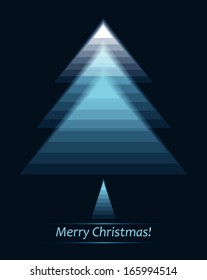 Futuristic christmas card