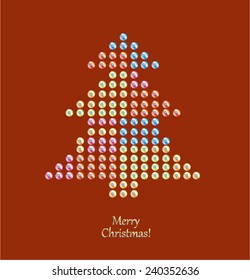 Futuristic christmas card