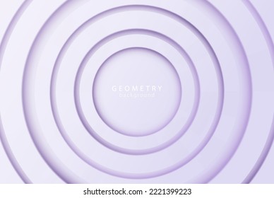 Futuristic circle background in neomorphism style. Geometric round empty pattern. Abstract circular modern wallpaper design