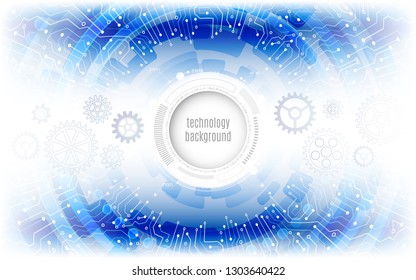 Futuristic circle elements background. Abstract circuit technology concept. Hi-tech computer technology on the grey background. Vector illustration