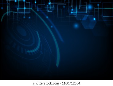 Futuristic circuit and abstract circuit board