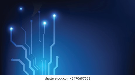 futuristic circuit board background with copy space