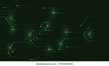 Futuristic circuit line wire techno network background for data visualization