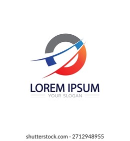 Futuristic Circular O Logo Design with Dynamic Ring Curves for Technology Branding