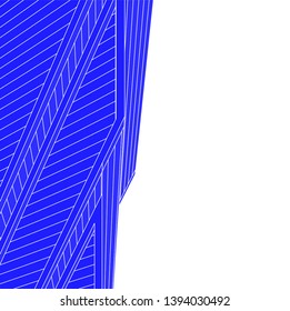 Futuristic city architecture, buildings sketch 3d illustration