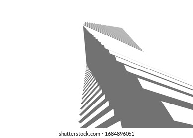 Futuristic city. Architecture vector illustration