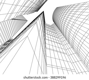 futuristic city buildings