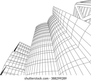 futuristic city buildings