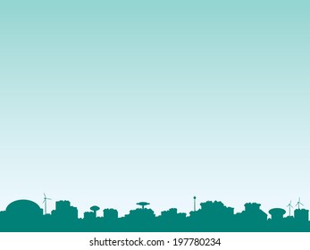 Futuristic City Concept Landscape 