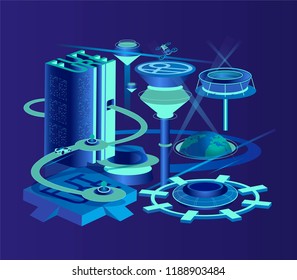 Futuristic City Panorama