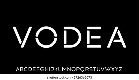 Futuristic and Clean Alphabet for Creative Projects