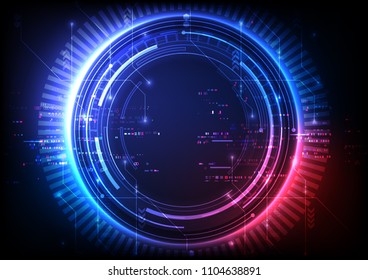 Futuristic Color Abstract Technology Vector