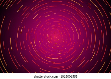 Futuristic color circle hole tunnel. abstract background. vector and illustration