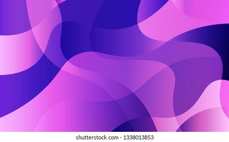Futuristic Color Design Geometric Wave Shape. For Design Flyer, Banner, Landing Page. Vector Illustration with Color Gradient.