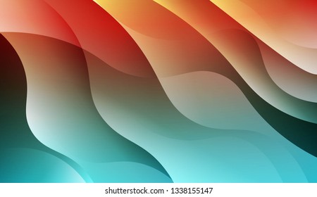 Futuristic Color Design Geometric Wave Shape. For Business Presentation Wallpaper, Flyer, Cover. Vector Illustration.