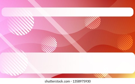 Futuristic Color Design Geometric Wave Shape, Lines, Circle. For Template Cell Phone Backgrounds. Vector Illustration with Color Gradient