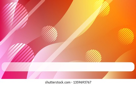 Futuristic Color Design Geometric Wave Shape, Lines, Circle. For Template Cell Phone Backgrounds. Vector Illustration with Color Gradient