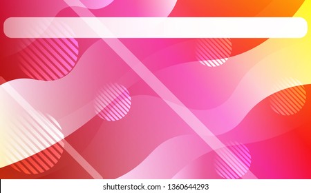 Futuristic Color Design Geometric Wave Shape, Lines, Circle. For Template Cell Phone Backgrounds. Vector Illustration with Color Gradient