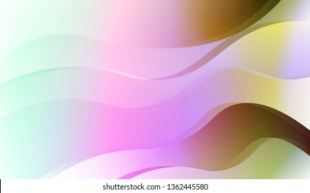 Futuristic Color Design Geometric Wave Shape. For Flyer, Brochure, Booklet And Websites Design Vector Illustration with Color Gradient