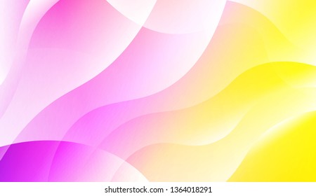 Futuristic Color Design Geometric Wave Shape. For Flyer, Brochure, Booklet And Websites Design Vector Illustration with Color Gradient